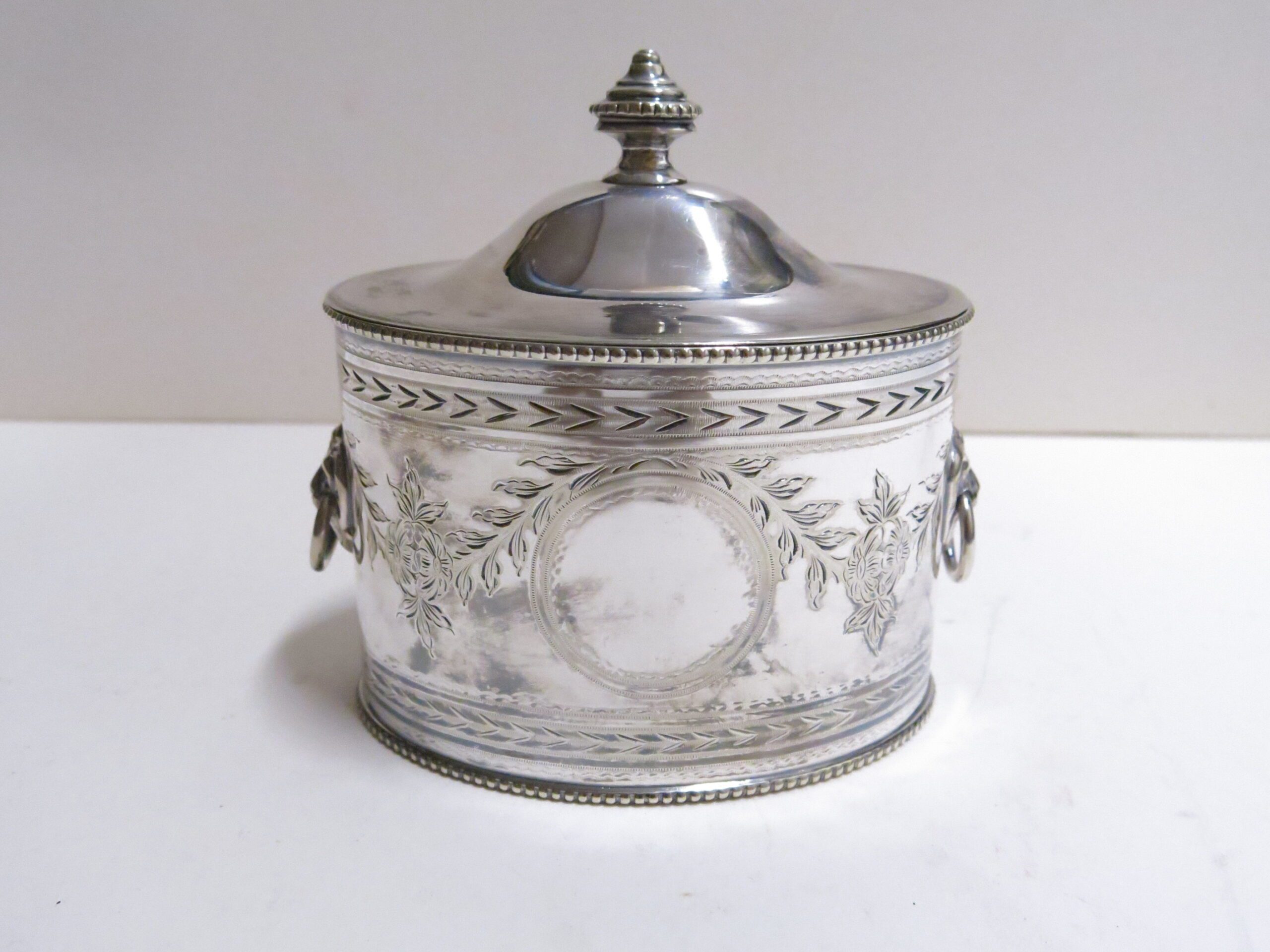 Silver Plate Martin & Hall Tea Caddy ca. 1880