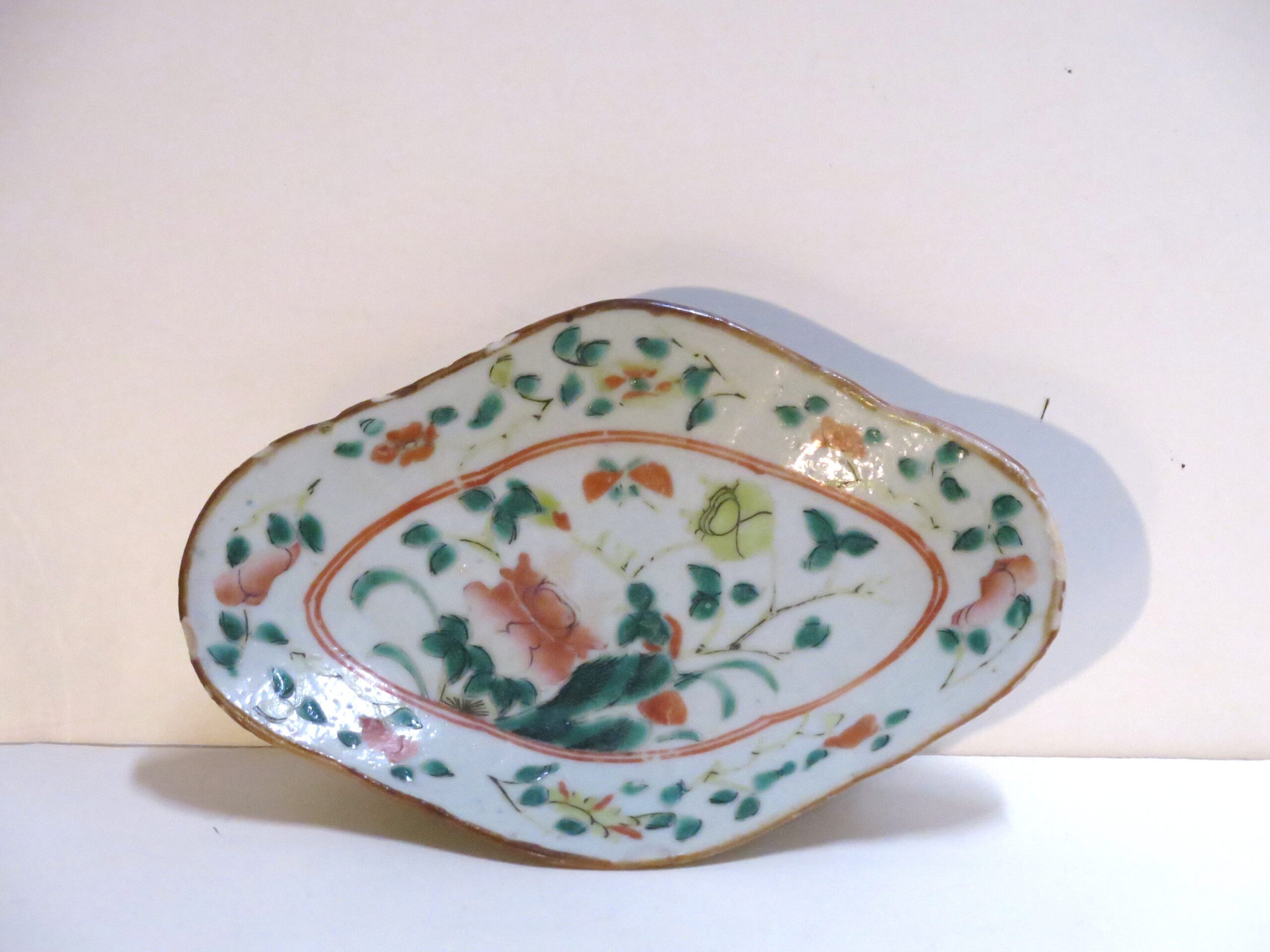 Chinese Porcelain Footed Famille Rose Compote