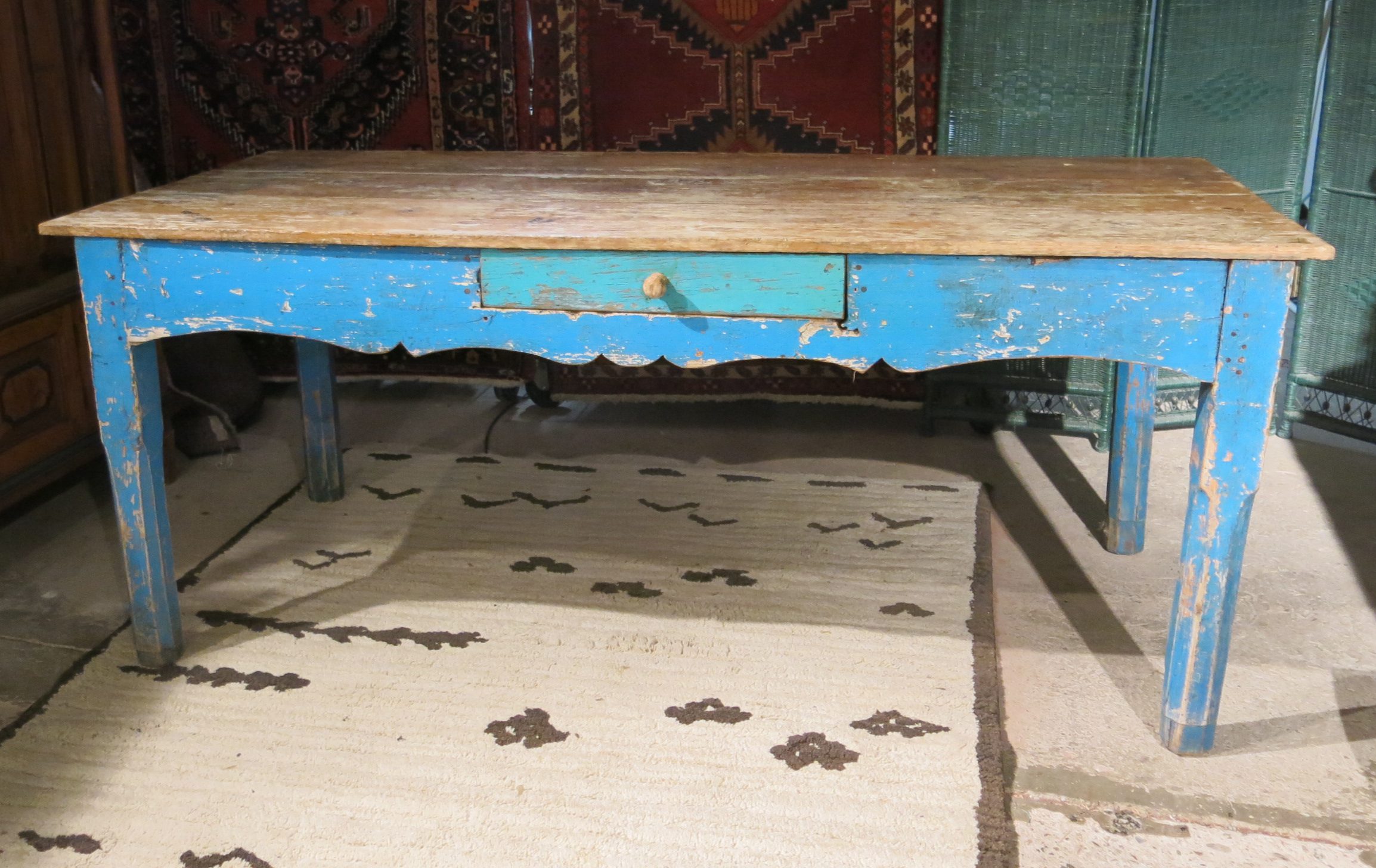 Antique Farmhouse Refectory Dining Table