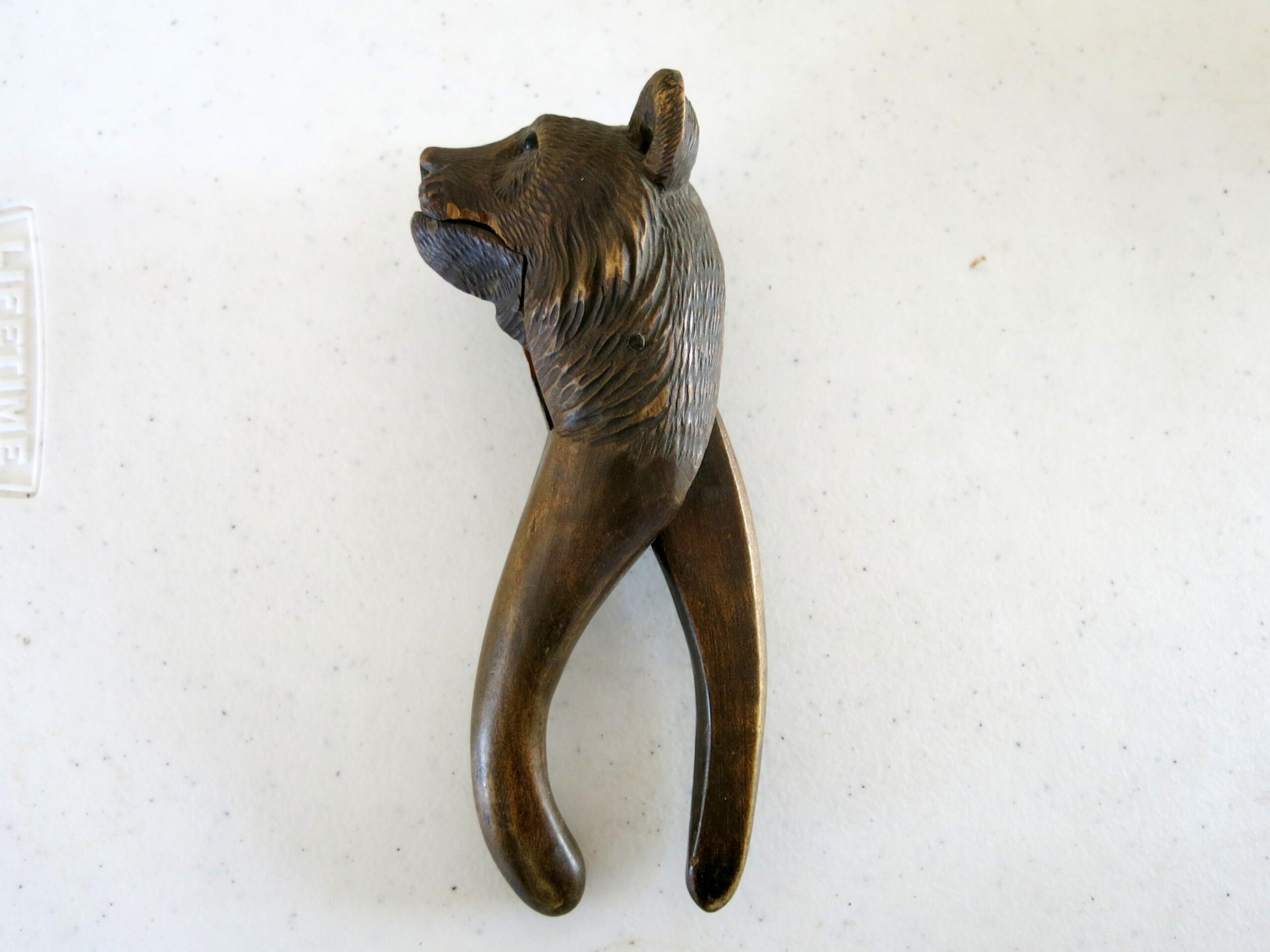 Antique Black Forest Carved Wood Bear Nutcracker