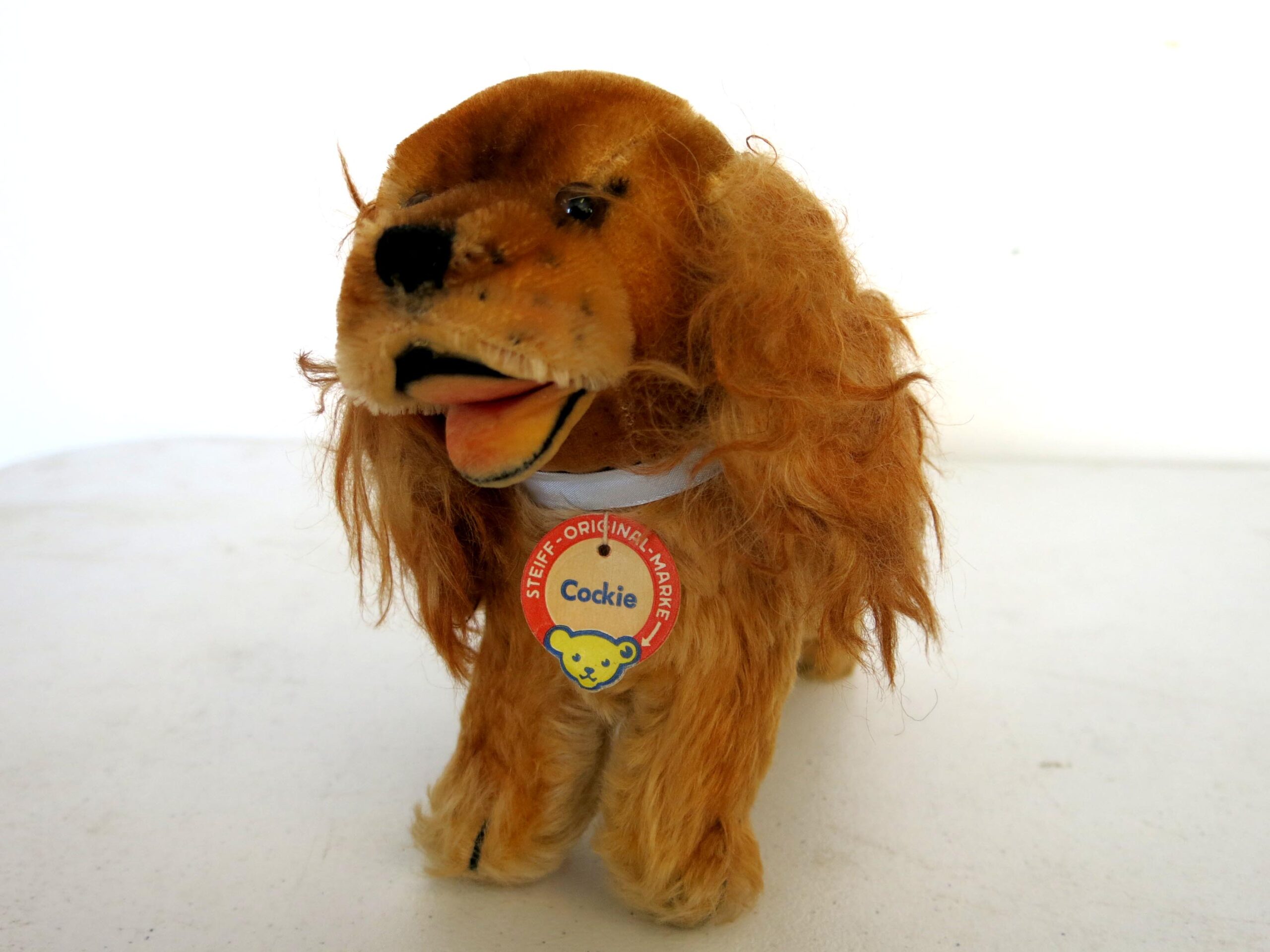 Vintage Steiff “Cockie” Plush Toy with Tag and Button