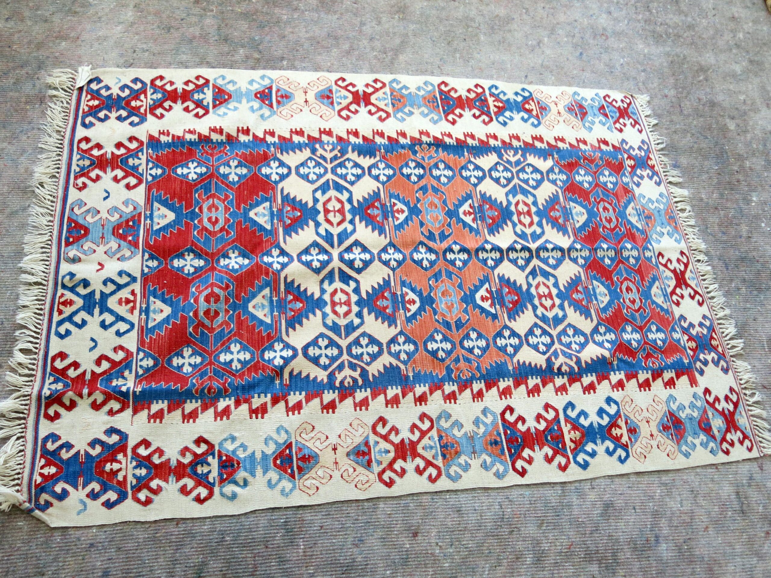 Hand Woven Egyptian Wool Kilim Rug