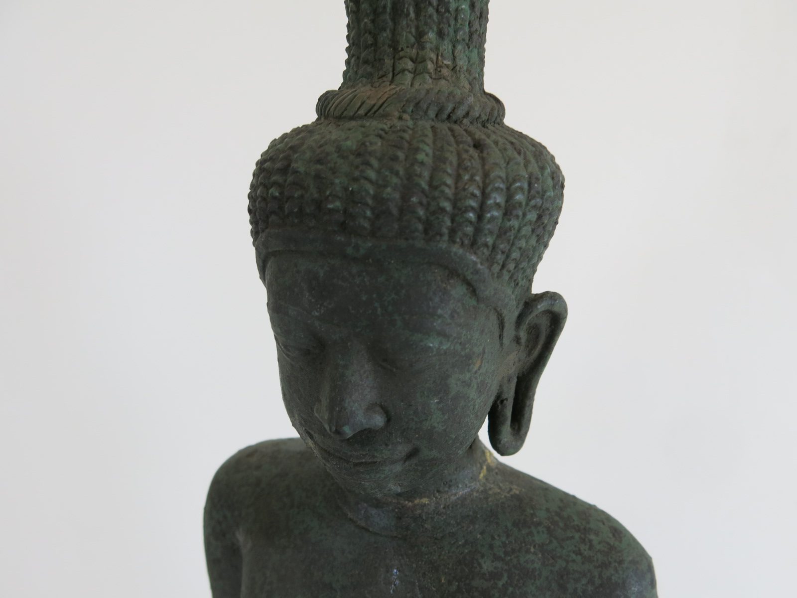 Late 19th Century Khmer Style Bronze Lakshmi Statue