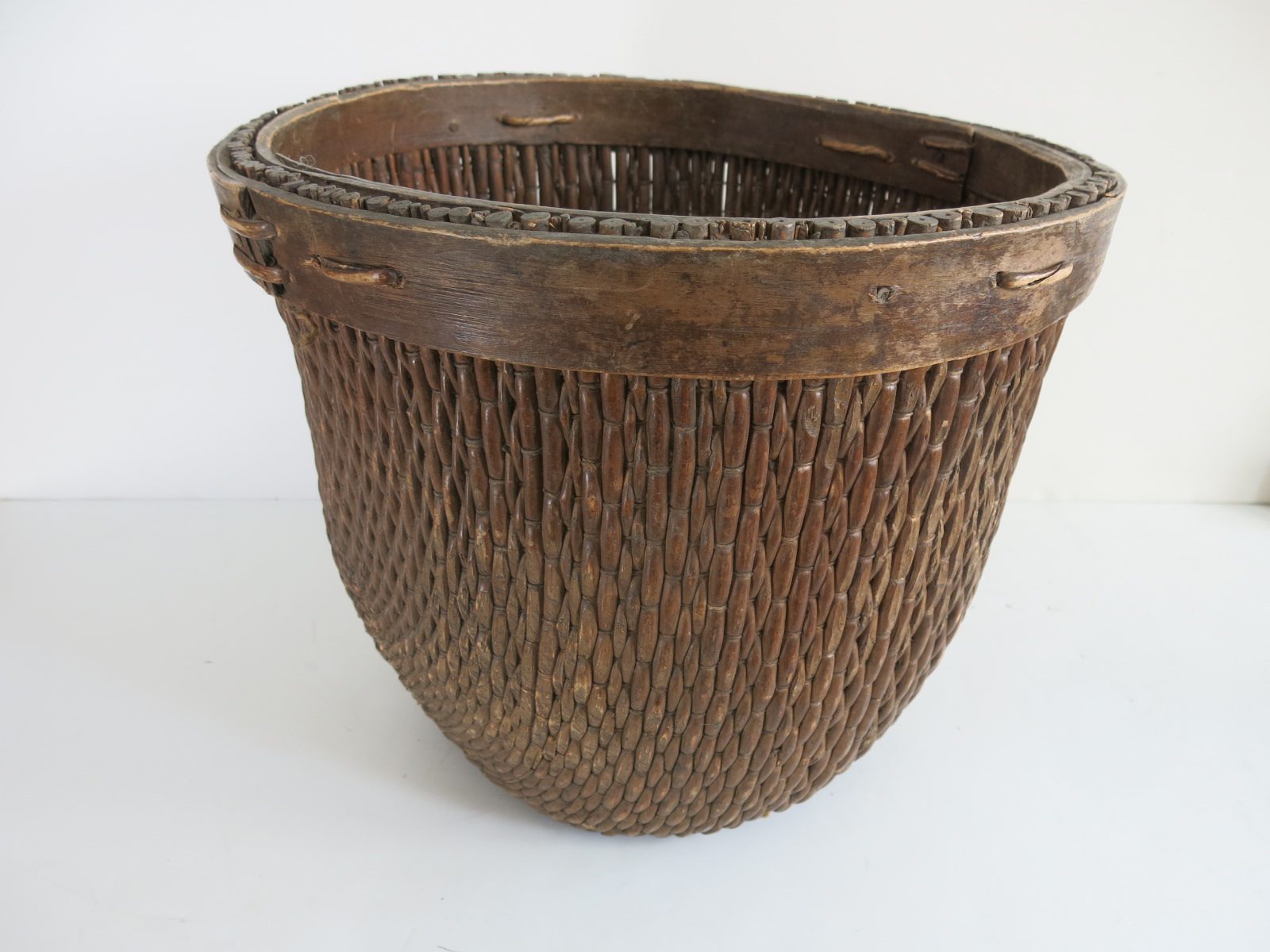 Chinese River Reed Basket, Ca. 1900